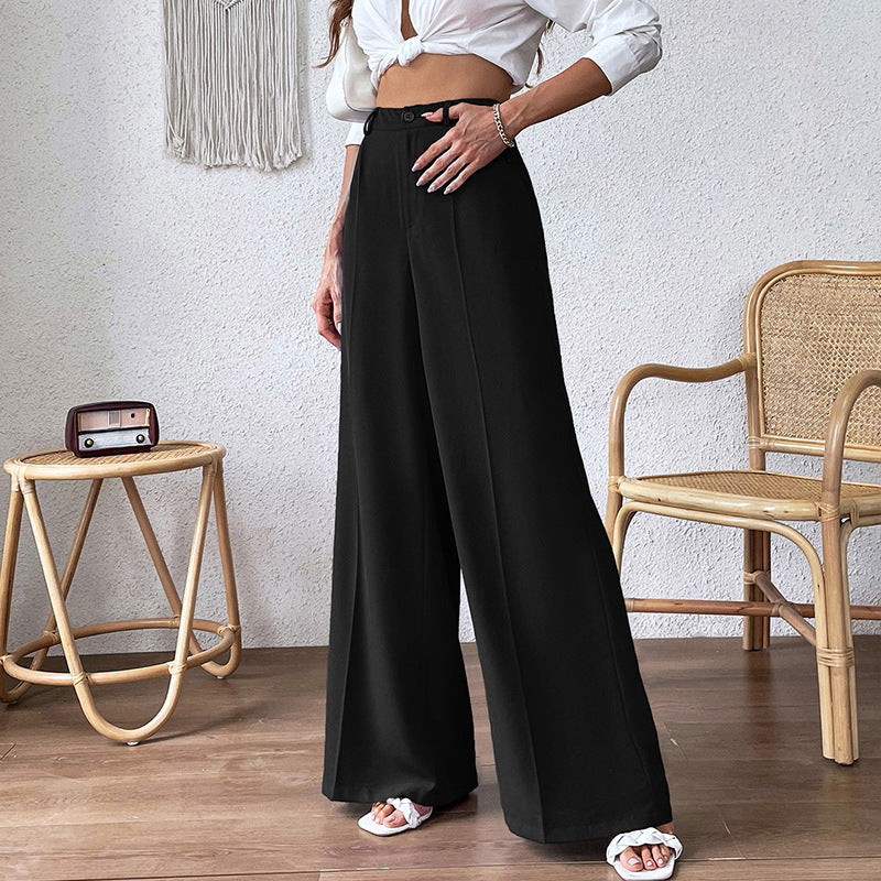 High Waist Slimming Loose Wide Leg Pants Casual