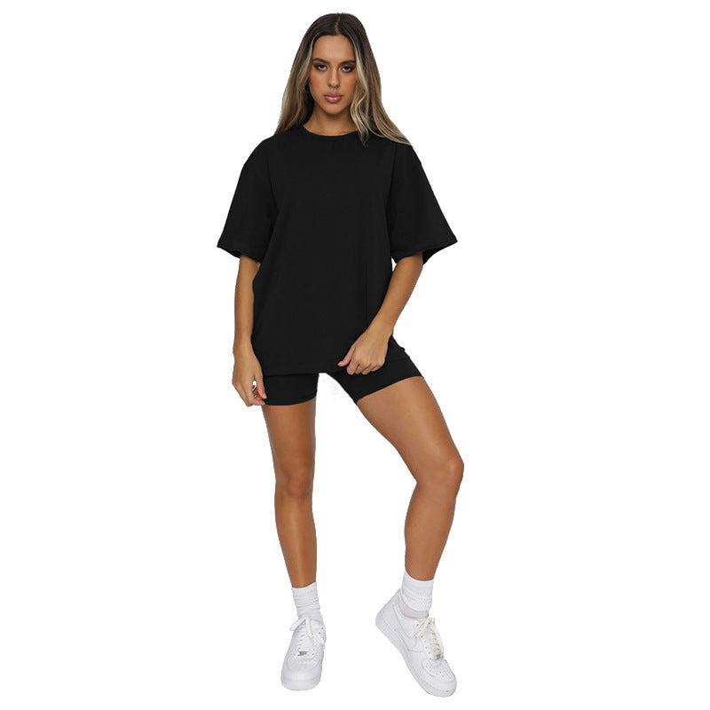 Short Sleeve Round Neck Pullover Top Urban Fashion