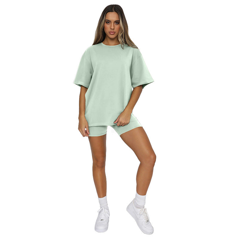 Short Sleeve Round Neck Pullover Top Urban Fashion