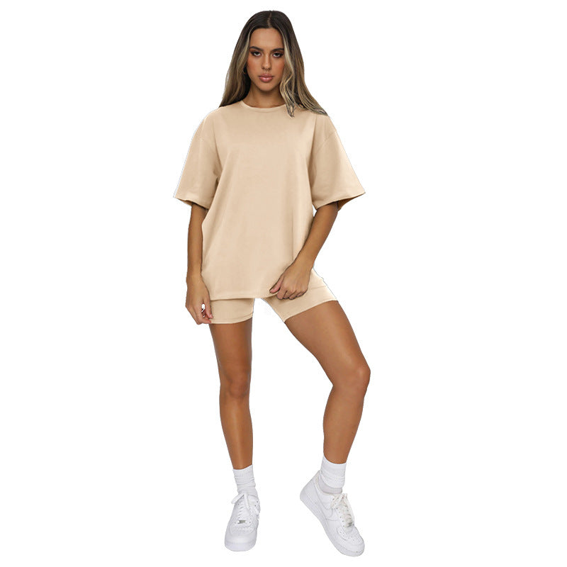 Short Sleeve Round Neck Pullover Top Urban Fashion